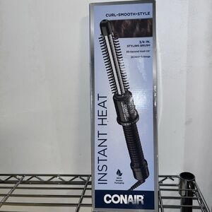 Conair Instant Heat Curling Iron Brush, 3/4-Inch Barrel
